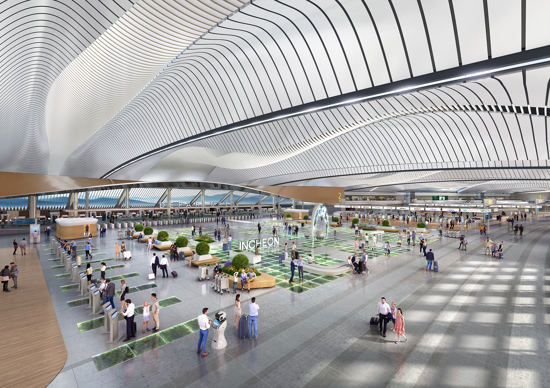 Comprehensive Improvement and Renewal of Incheon International Airport  Terminal 1 - All - PROJECTS - HEERIM | 희림건축